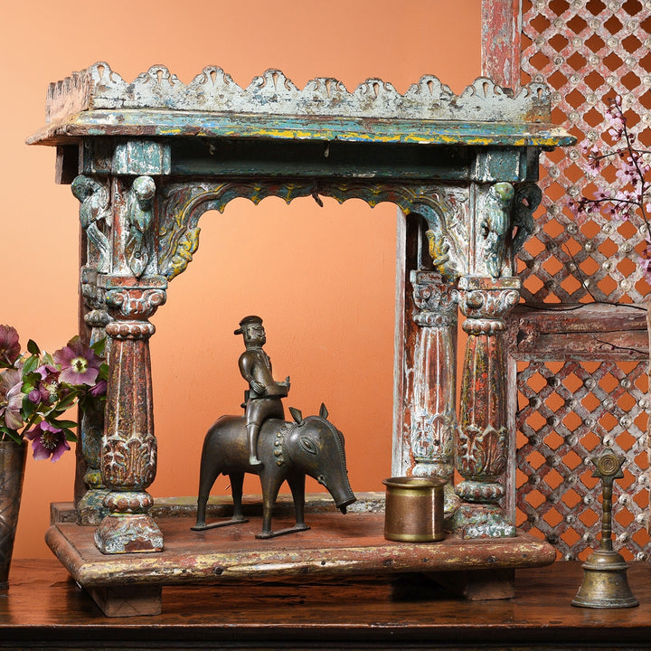 Antique Indian Bronze Panjurli Vishnu Boar Avatar Hindu God | Indigo Antiques