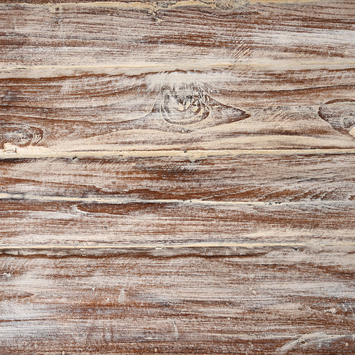 Surface Detail From Painted 5 Drawer Console Table Made From Reclaimed Teak | Indigo Antiques