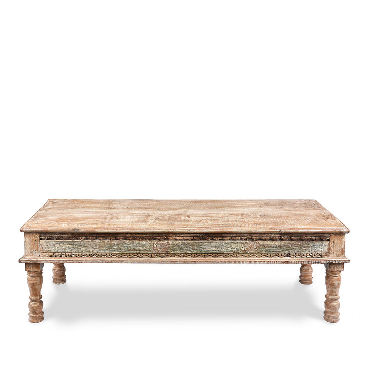  Indian Takhat Coffee Table Made From Reclaimed Teak | Indigo Antiques