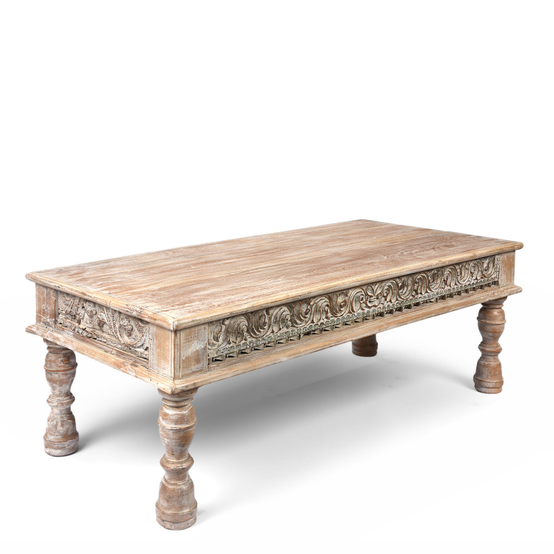  Indian Takhat Coffee Table Made From Reclaimed Teak | Indigo Antiques