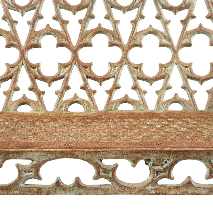 Cast Iron Gothic Style Garden Bench From India | Indigo Antiques