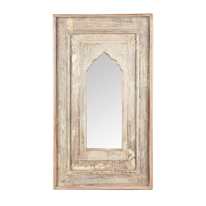 Mihrab Mirror Made From Old Teak Panel | Indigo Antiques