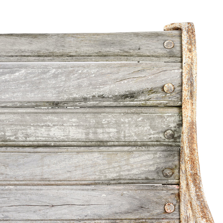 Detail From Cast Iron And Slatted Teak Bench - Ca 1900 | Indigo Antiques