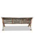 Cast Iron And Slatted Teak Bench - Ca 1900