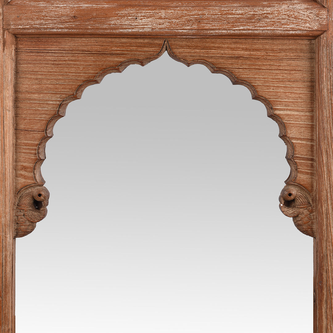 Arch Detail From Antique Teak Window Mirror From Hyderabad - 19th Century | Indigo Antiques