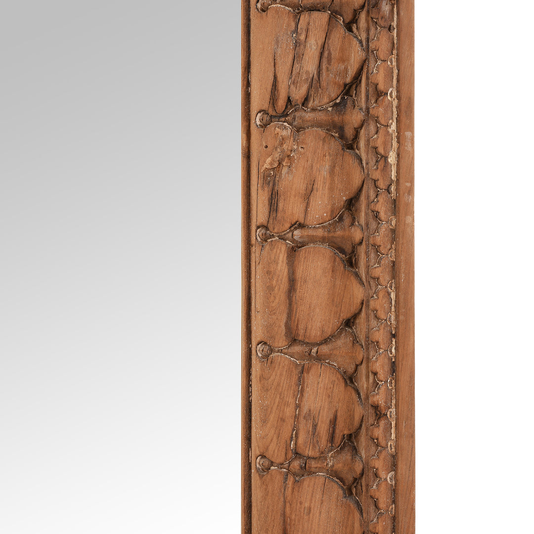 Mirror Made From An Old Teak Architrave From Gujarat - 19thC | Indigo Antiques