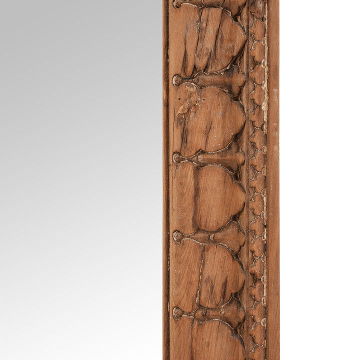 Mirror Made From An Old Teak Architrave From Gujarat - 19thC | Indigo Antiques