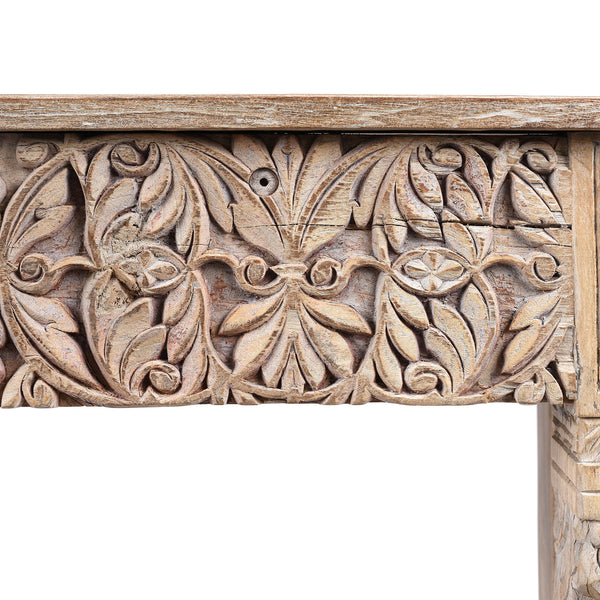 Painted Console Table Made From Reclaimed Teak