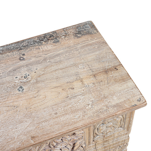 Painted Console Table Made From Reclaimed Teak