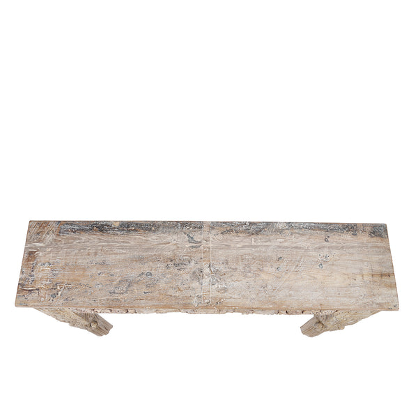 Painted Console Table Made From Reclaimed Teak