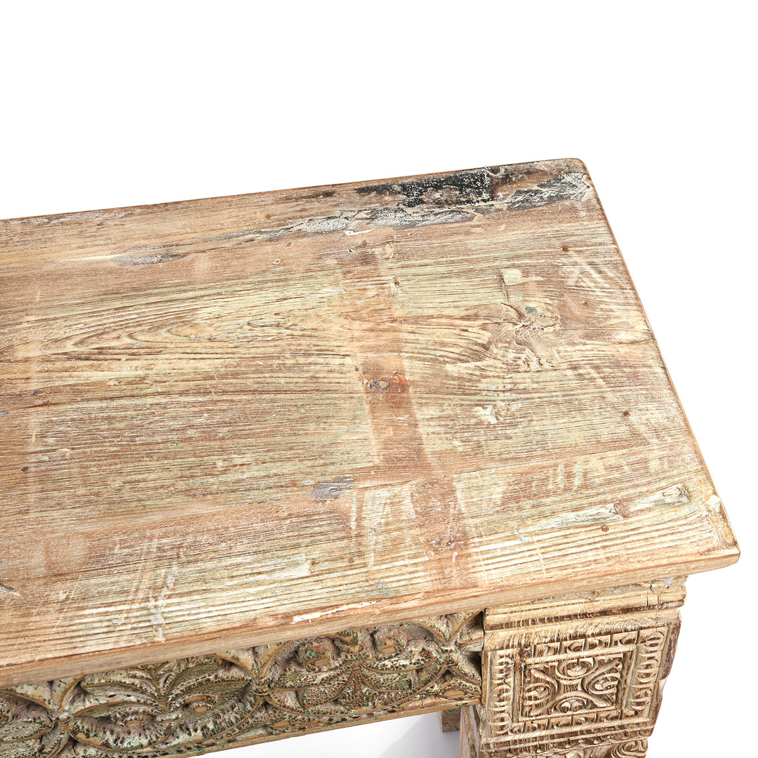 Detail From Console Table Made From Reclaimed Teak | Indigo Antiques