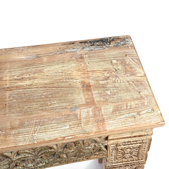 Detail From Console Table Made From Reclaimed Teak | Indigo Antiques