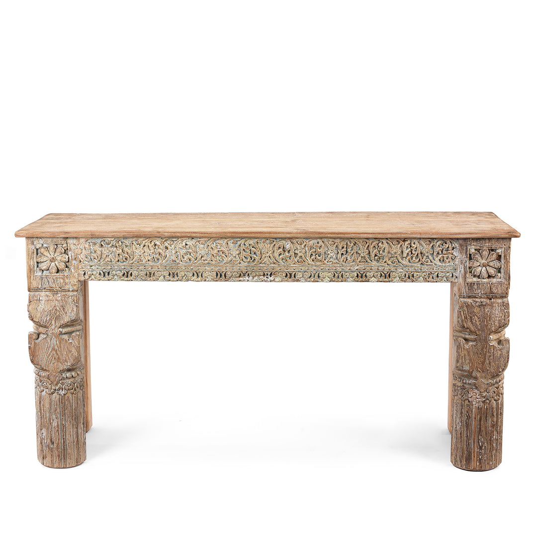Painted Reclaimed Teak Console Table | Indigo Antiques