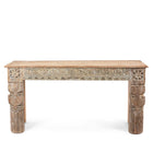 Painted Console Table Made From Reclaimed Teak