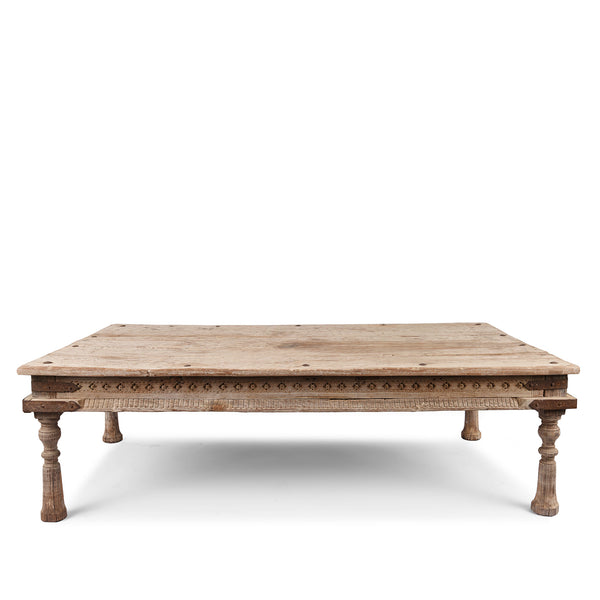Carved Teak Takhat From Hyderabad  - 19th Century