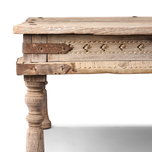 Carved Teak Takhat From Hyderabad  - 19th Century
