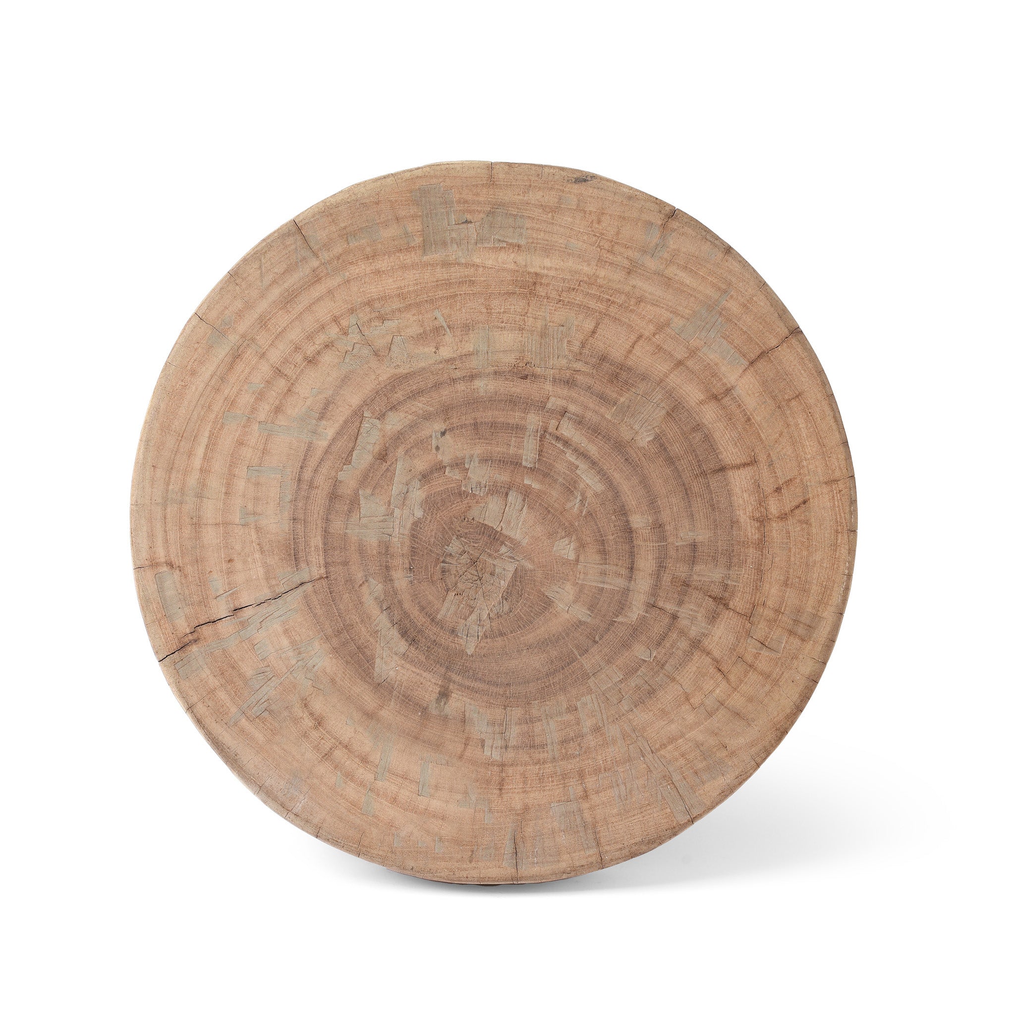 Vintage Neem Wood Stool From Himachal Pradesh | Indigo Antiques