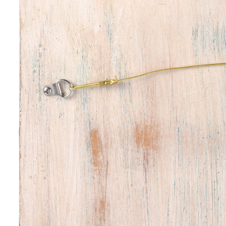 Painted Mihrab Mirror Made From Old Teak Panel | Indigo Antiques