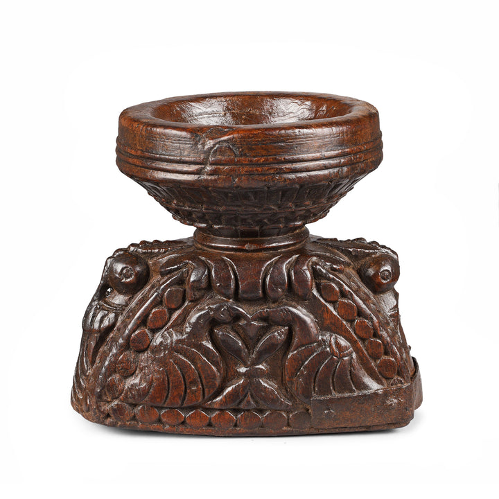 Antique Carved Teak Seed Drill From Gujarat | Indigo Antiques