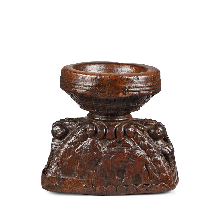 Antique Carved Teak Seed Drill From Gujarat | Indigo Antiques