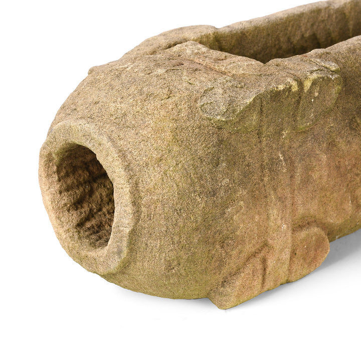 Detail From Carved Stone Water Spout From Kutch | Indigo Antiques