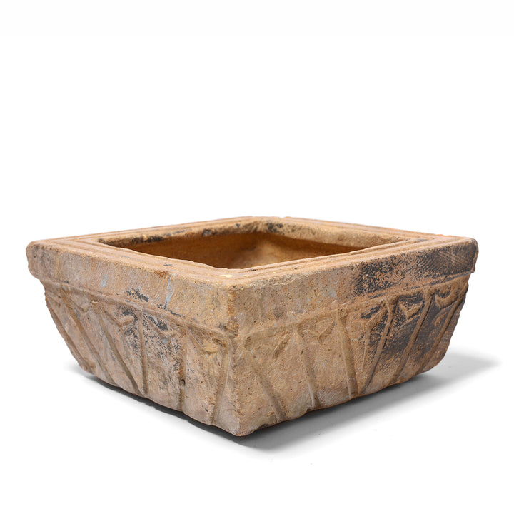 Carved Stone Bird Bath From Rajasthan - Ca 1920's | Indigo Antiques