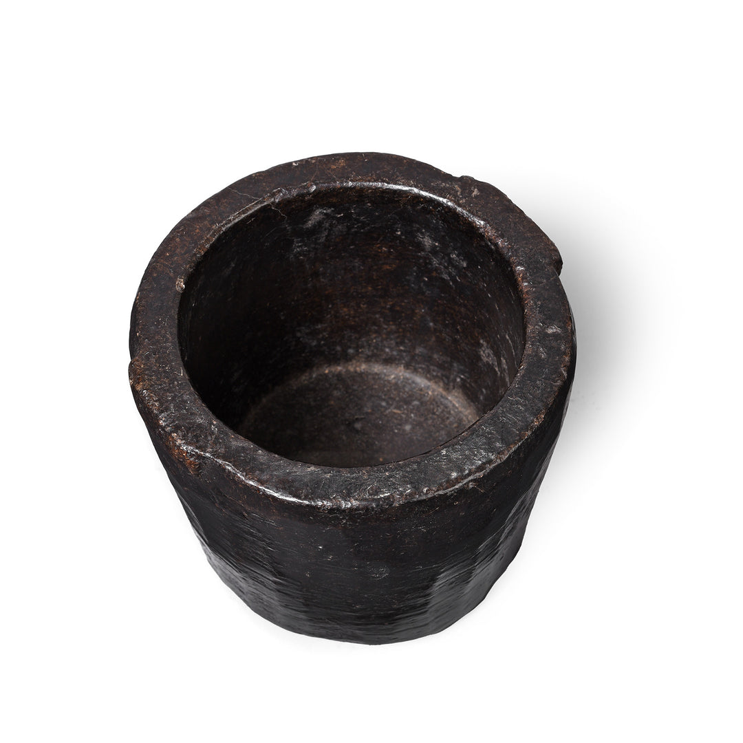 Vintage Indian Stone Plant Pot - Ca 1920's | Indigo Antiques