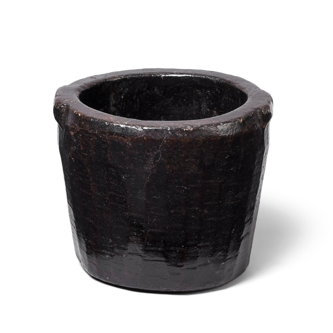 Vintage Indian Stone Plant Pot - Ca 1920's | Indigo Antiques