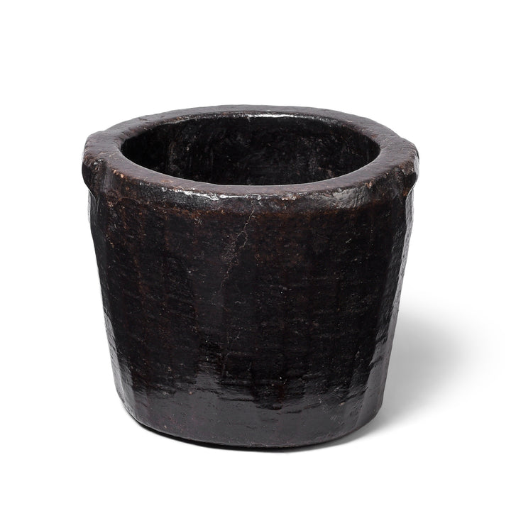Vintage Indian Stone Plant Pot - Ca 1920's | Indigo Antiques