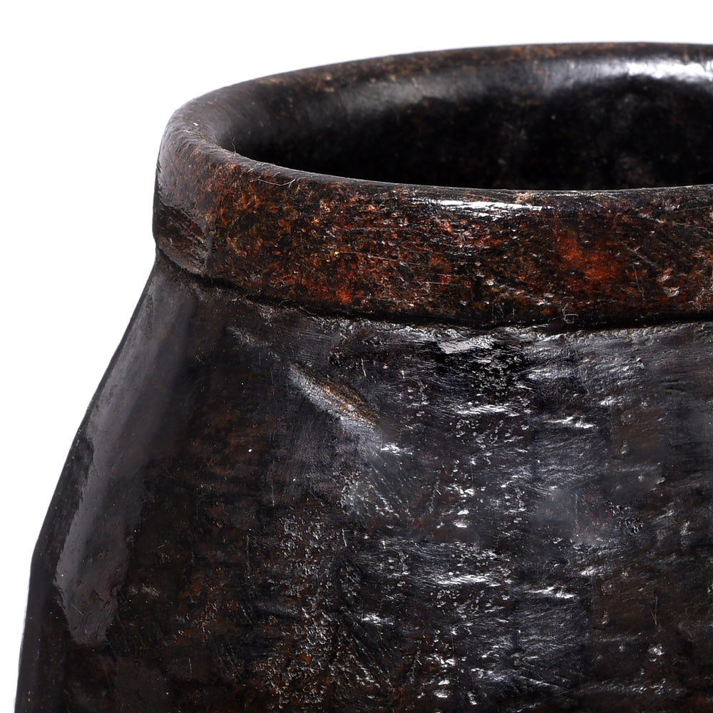 Vintage Indian Stone Plant Pot | Indigo Antiques