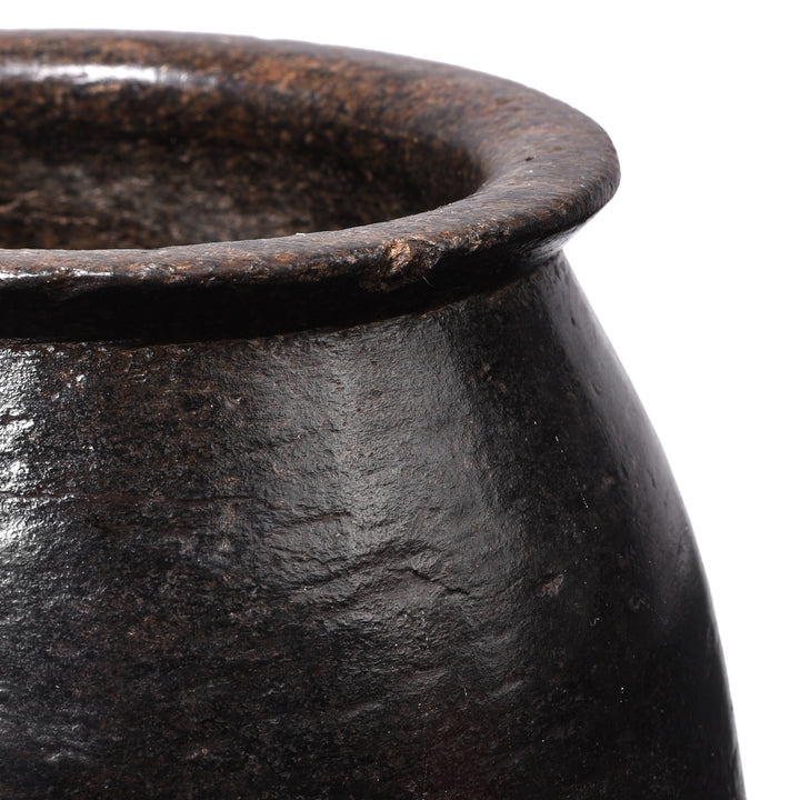 Vintage Indian Stone Plant Pot - Ca 1920's | Indigo Antiques