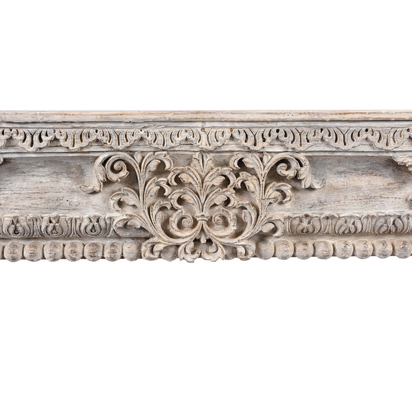 Reclaimed Teakwood Console Table With Painted Finish