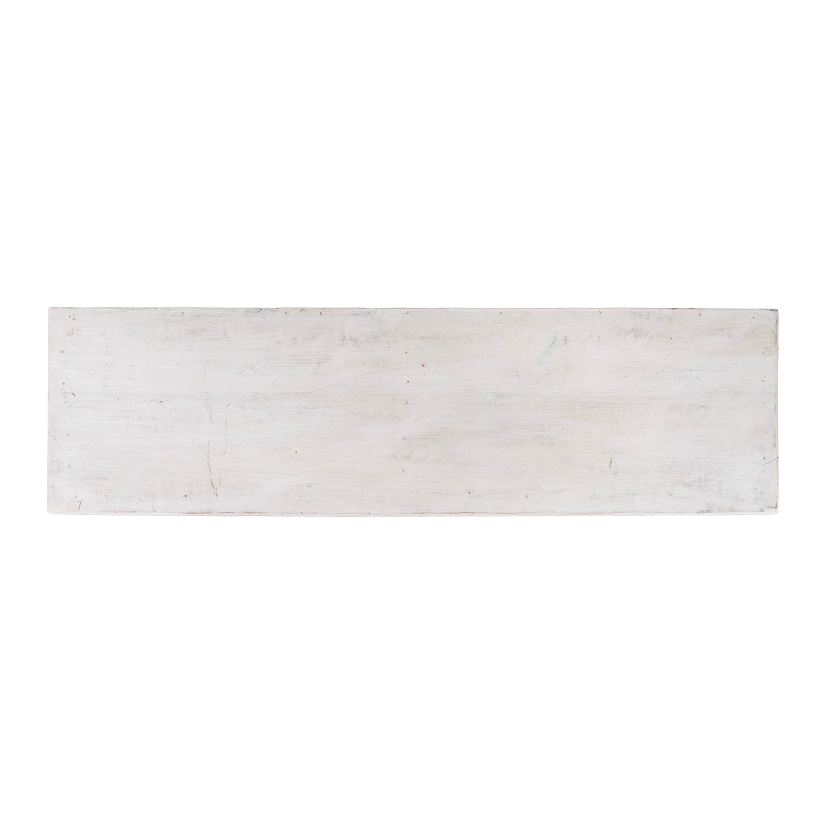 Top Down View Of Reclaimed Teakwood Console Table With Painted Finish | Indigo Antiques