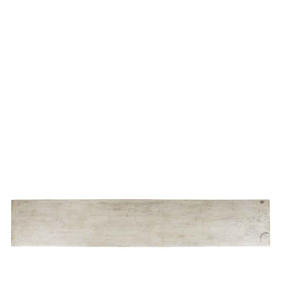 Top Down View Of Painted Reclaimed Teak Console Table | Indigo Antiques