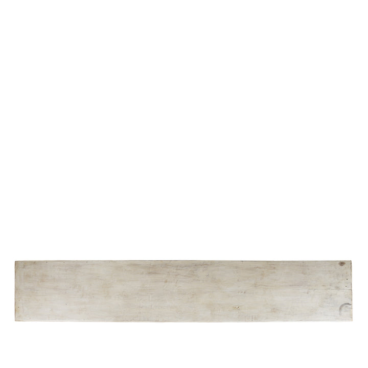 Top Down View Of Painted Reclaimed Teak Console Table | Indigo Antiques