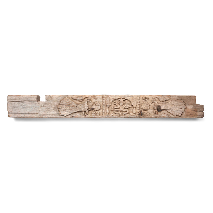 Antique Carved Teak Lintel Panel From Kutch | Indigo Antiques