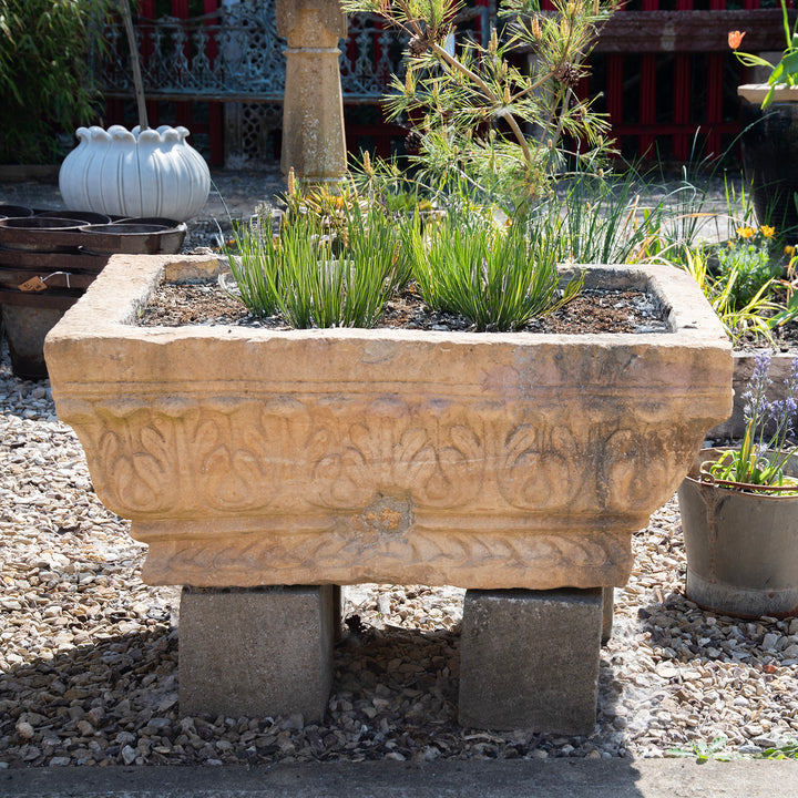 Antique Carved Stone Water Trough | Indigo Antiques