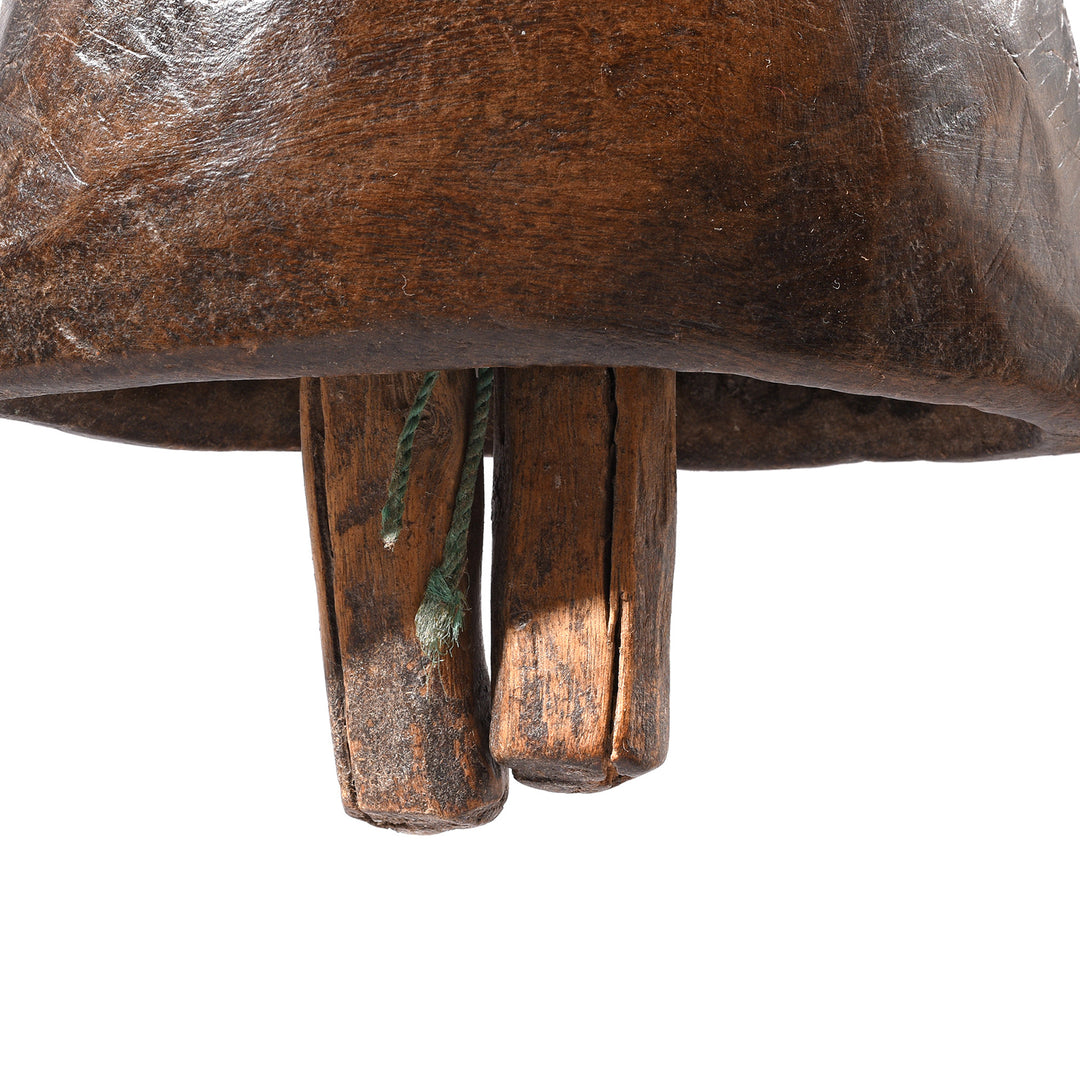 Detail From Antique Old Indian Cow Bell From Rajasthan - Early 20th Century | Indigo Antiques
