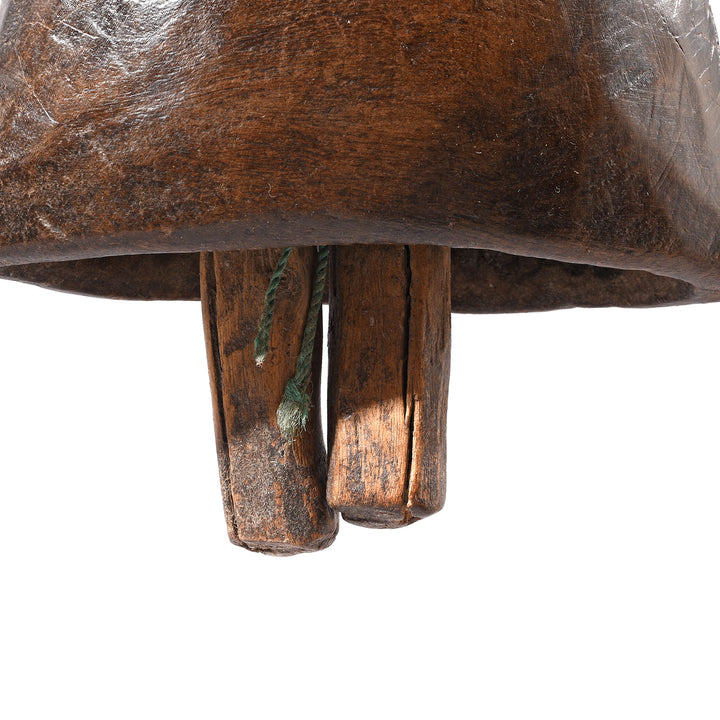 Detail From Antique Old Indian Cow Bell From Rajasthan - Early 20th Century | Indigo Antiques