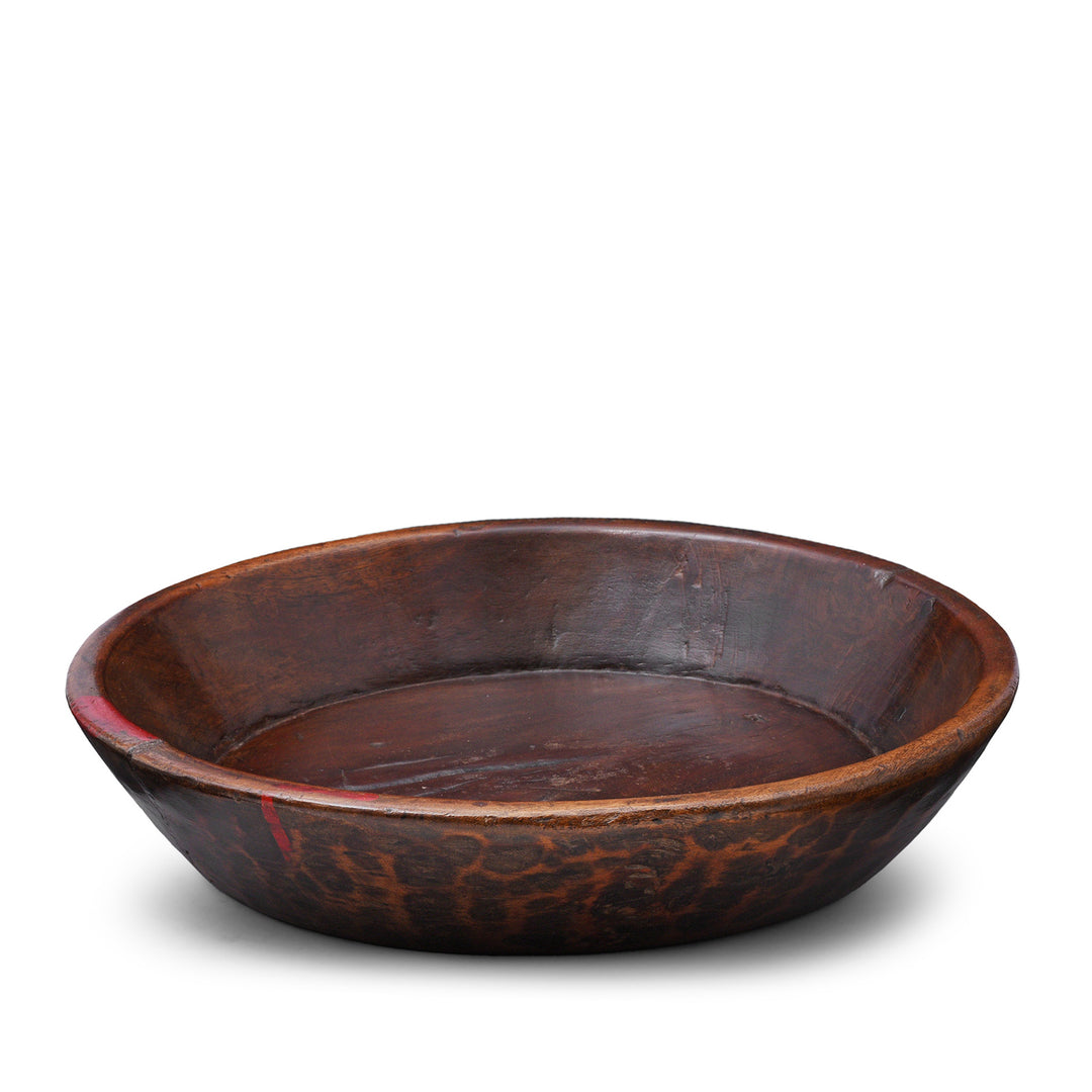 Antique Carved Indian Parath Bowl From Rajasthan | Indigo Antiques