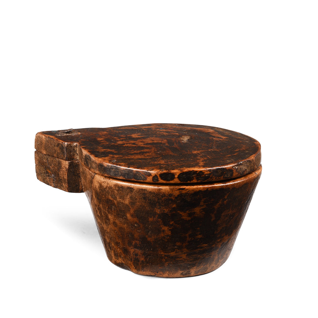 Teak Masala Box From Banswara Tribal Region | Indigo Antiques