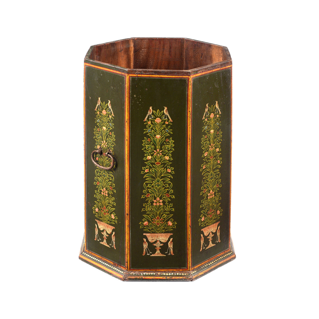 Hand Painted Stick Stand From Rajasthan | Indigo Antiques