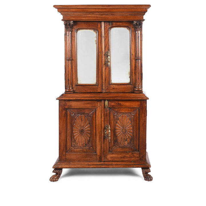 Antique Sunburst Almirah Indian Cabinet From Gujarat | Indigo Antiques