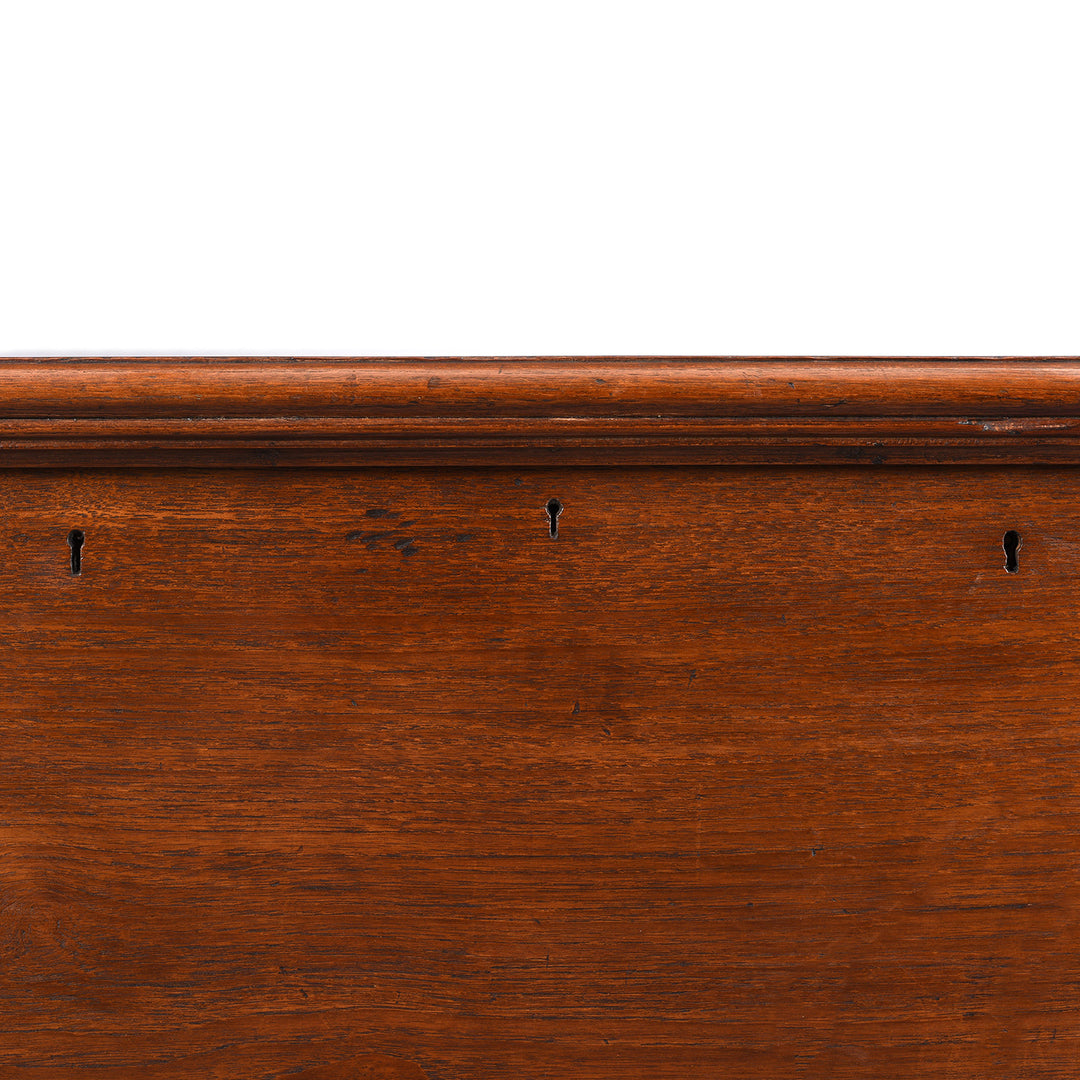 Keyhole Detail From Antique Brass Bound Teak Chest From Rajasthan - 19th Century | Indigo Antiques