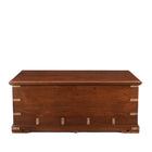 Brass Bound Teak Chest From Gujarat - 19th Century