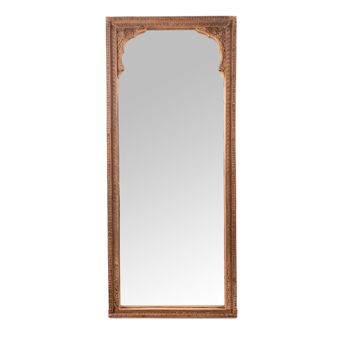 Antique Mirror Made From An Old Carved Teak Shekhawati Window - 19thC | Indigo Antiques