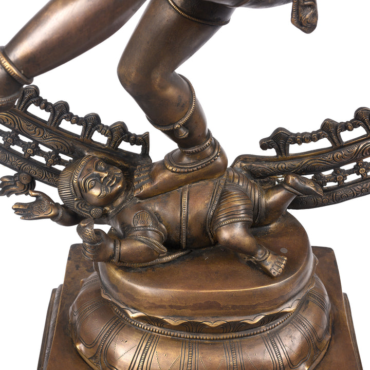 Base Detail From Chola Style Shiva Nataraja From South India | Indigo Antiques