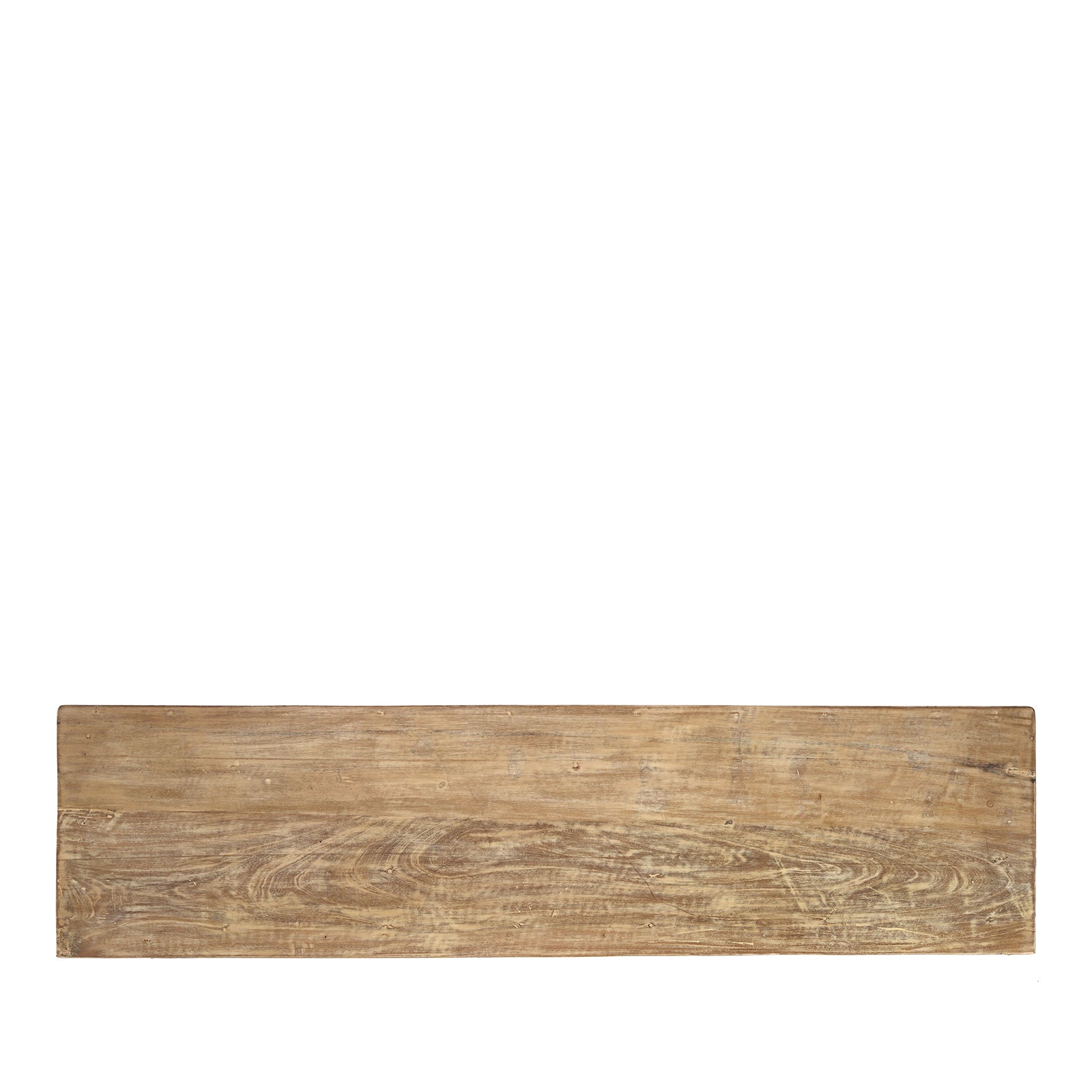 Top Down View Of Reclaimed Teakwood Console Table With Painted Finish | Indigo Antiques