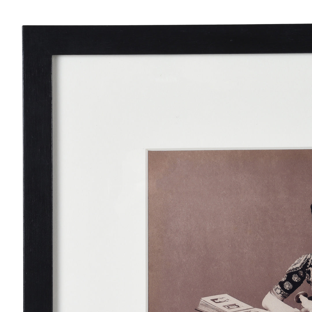 Frame Detail From Framed Photo of Maharaja of Jhalawar- Copy of Original Plate | Indigo Antiques