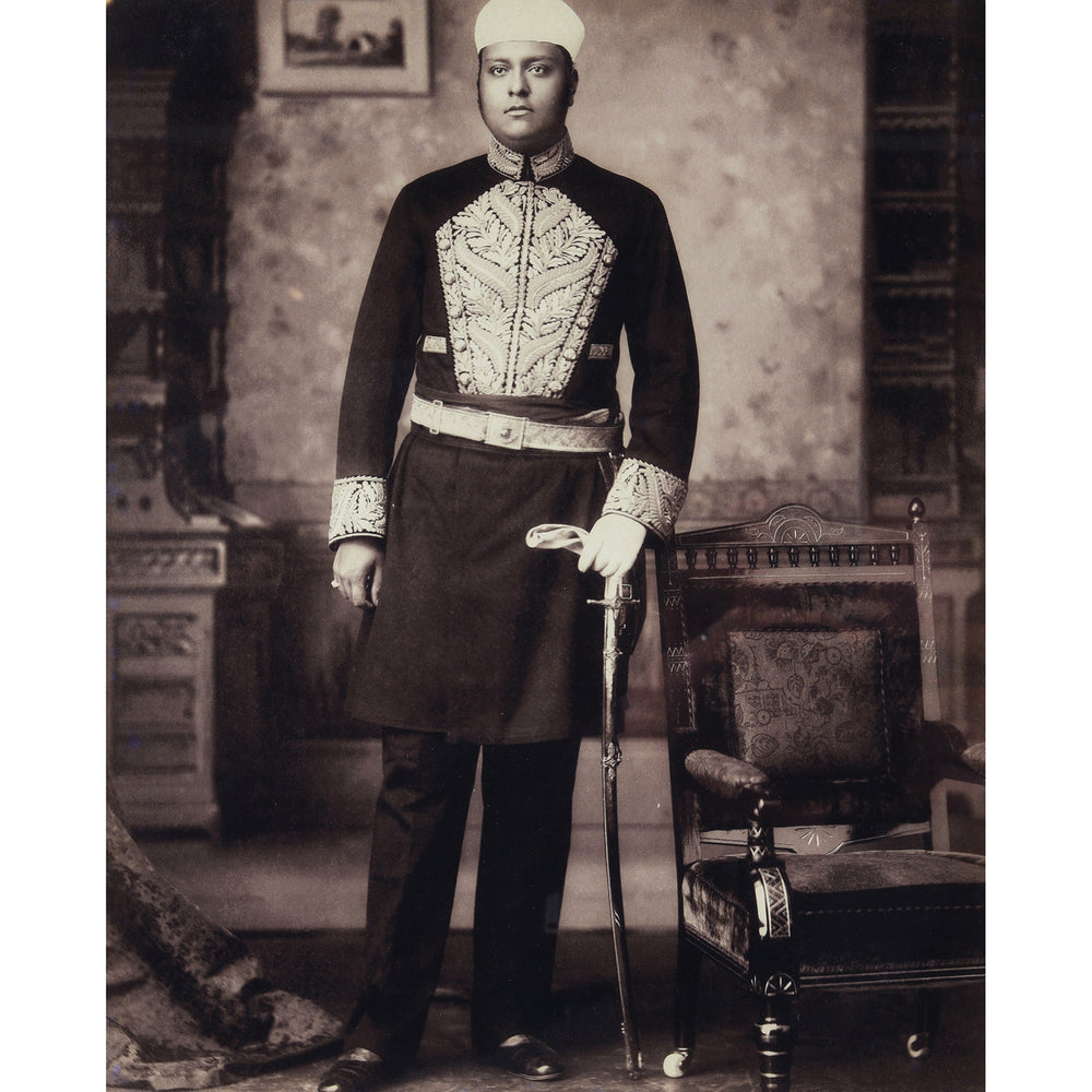 Framed Photo Nawab Salarjung Bahadur - Copy of Original Plate | Indigo Antiques